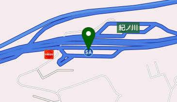 紀ノ川SA 下り トイレの地図画像