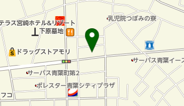 宮崎市働く婦人の家 トイレの地図画像