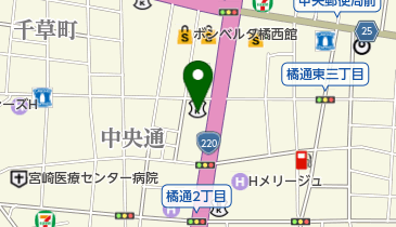 シダックス 宮崎橘通クラブ トイレの地図画像