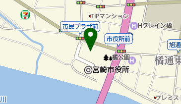 宮崎市民プラザ トイレの地図画像