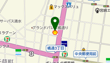 ホテルJALシティ宮崎 トイレの地図画像