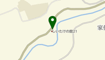 しいたけの館21 トイレの地図画像