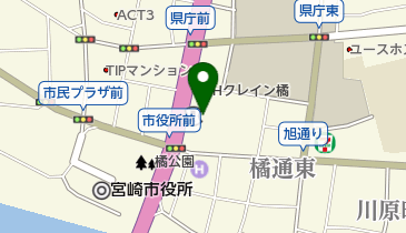 宮崎銀行宮崎支店 トイレの地図画像
