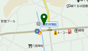 綾手づくりほんものセンタ- トイレの地図画像