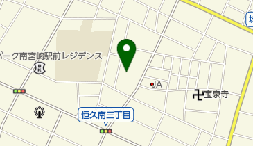 スーパーまつの 恒久店 トイレの地図画像