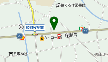 綾の照葉大吊橋 トイレの地図画像