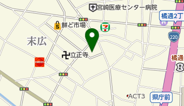 宮崎県遺族会館 トイレの地図画像