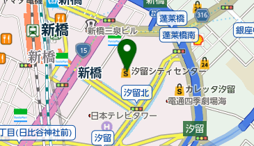 汐留シティセンター 1F トイレの地図画像