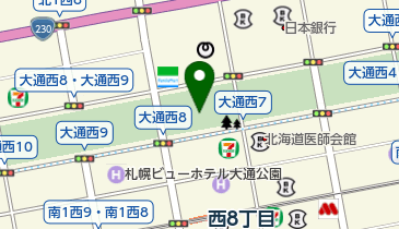 大通公園7丁目 トイレの地図画像