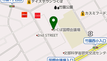 つくば国際会議場 2F 中ホール側 トイレの地図画像