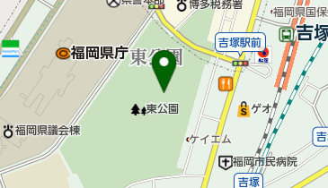 福岡東公園 トイレの地図画像