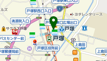 戸塚駅東口バスターミナル トイレの地図画像