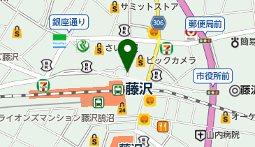 藤沢駅北口 バスターミナル トイレの地図画像