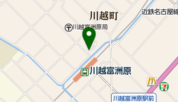 近鉄名古屋線 川越富洲原駅 西口屋外 トイレの地図画像