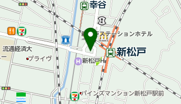 新松戸駅前 パオトイレの地図画像