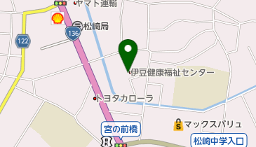 静岡県伊豆健康福祉センター 松崎保険支援室 トイレの地図画像