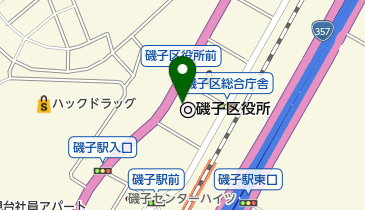 磯子公会堂 トイレの地図画像