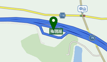 権現湖PA 下り トイレの地図画像