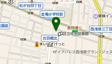 台東区中央図書館 トイレの地図画像