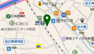 JR埼京線渋谷駅 改札内 トイレの地図画像