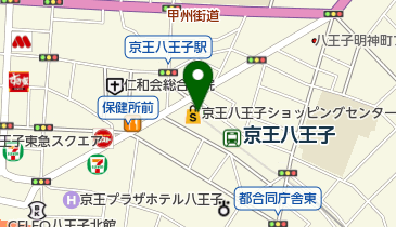 京王八王子ショッピングセンター トイレの地図画像