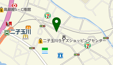 二子玉川ライズ バーズモール トイレの地図画像