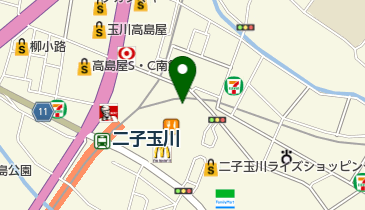 二子玉川ライズ オークモール トイレの地図画像
