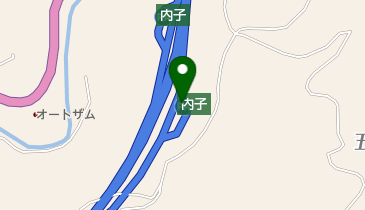 内子PA 下り トイレの地図画像