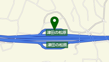 津田の松原SA 上り トイレの地図画像
