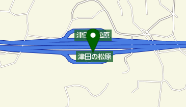 津田の松原SA 下り トイレの地図画像