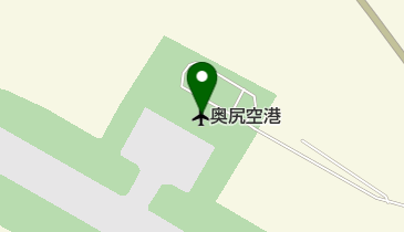 奥尻空港 トイレの地図画像