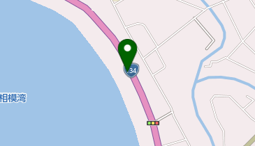 逗子海岸 中央トイレの地図画像