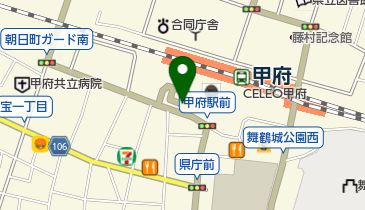 甲府駅 北口駅前広場 公衆トイレの地図画像