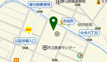 春日部市役所 1階 トイレの地図画像