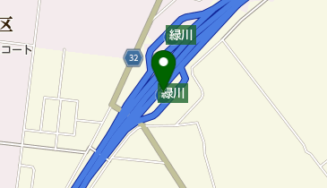 緑川PA 下り トイレの地図画像