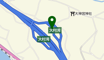 大村湾PA 下り トイレの地図画像