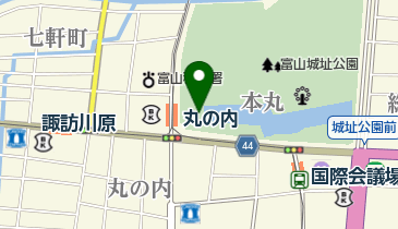 城址公園 バス専用駐車場 トイレの地図画像