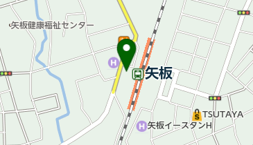 矢板市営 駐車場 トイレの地図画像