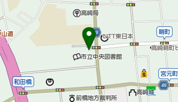 高崎市立中央図書館 5階 トイレの地図画像