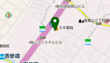 クローバー南青山 トイレの地図画像