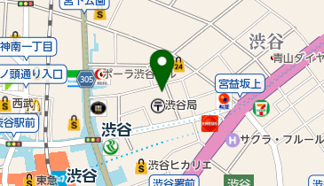 渋谷郵便局 男子トイレの地図画像