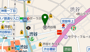 渋谷郵便局 女子トイレの地図画像