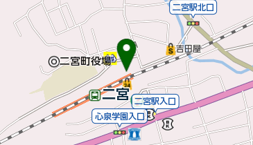 二宮駅 北口公衆トイレの地図画像