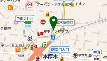 シルクハット 本厚木店 トイレの地図画像