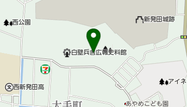新発田城跡 トイレの地図画像