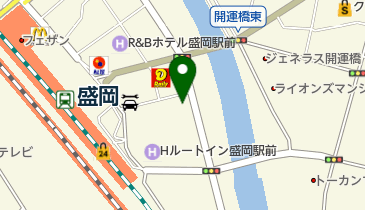 東横イン 盛岡駅南口開運橋 トイレの地図画像