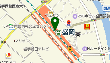 JR 盛岡駅 南改札外 トイレの地図画像