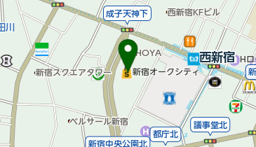 住友不動産新宿オークタワー トイレの地図画像