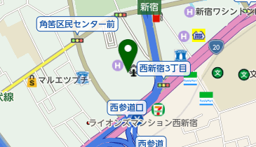 新宿パークタワー B1F トイレの地図画像