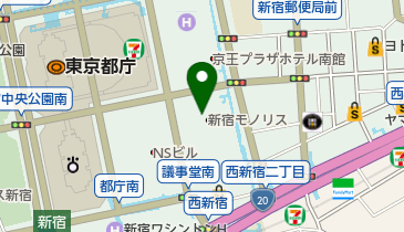 新宿モノリス トイレの地図画像